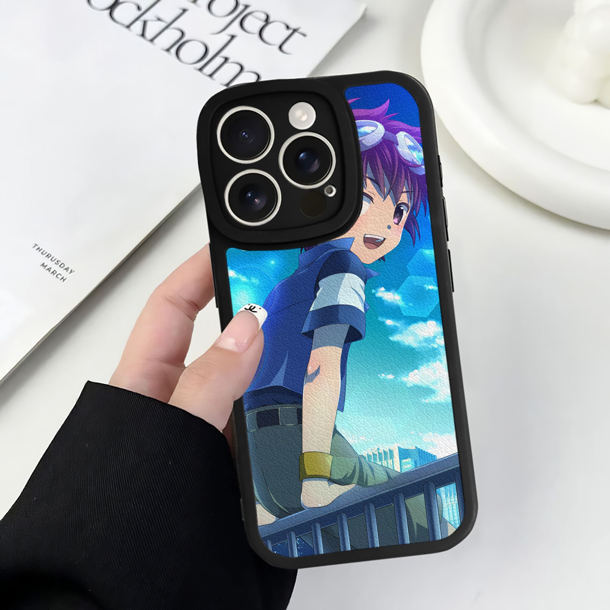 （画像用） Digimon デジタルモンスター/デジモン 【iPhone 16シリーズ対応】シリコンスマホケース（レザー調） 材質：シリコン